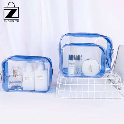 Custom made cheap pvc travel toiletry brush zipper makeup bag